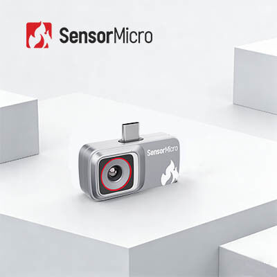 دوربین حرارتی 256×192/12μm غیر خنک متصل به تلفن هوشمند برای نقاط داغ الکتریکی و کاربردهای موبایلی