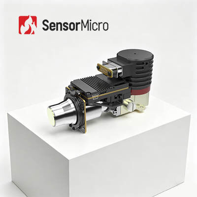 ماژول دوربین تصویربرداری گاز نوری خنک‌شونده LWIR با رزولوشن 320×256 و اندازه پیکسل 30 میکرومتر برای تشخیص نشت گاز